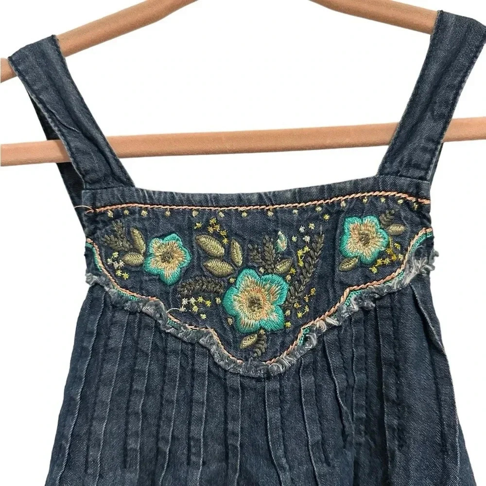 Guess Kids Girl’s Embroidered Denim Dress - Picture 3 of 5